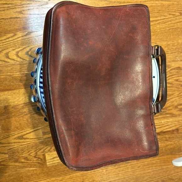 1970s Coach NYC Bonnie Cashin Watermelon Kisslock Satchel - Picture 7 of 12